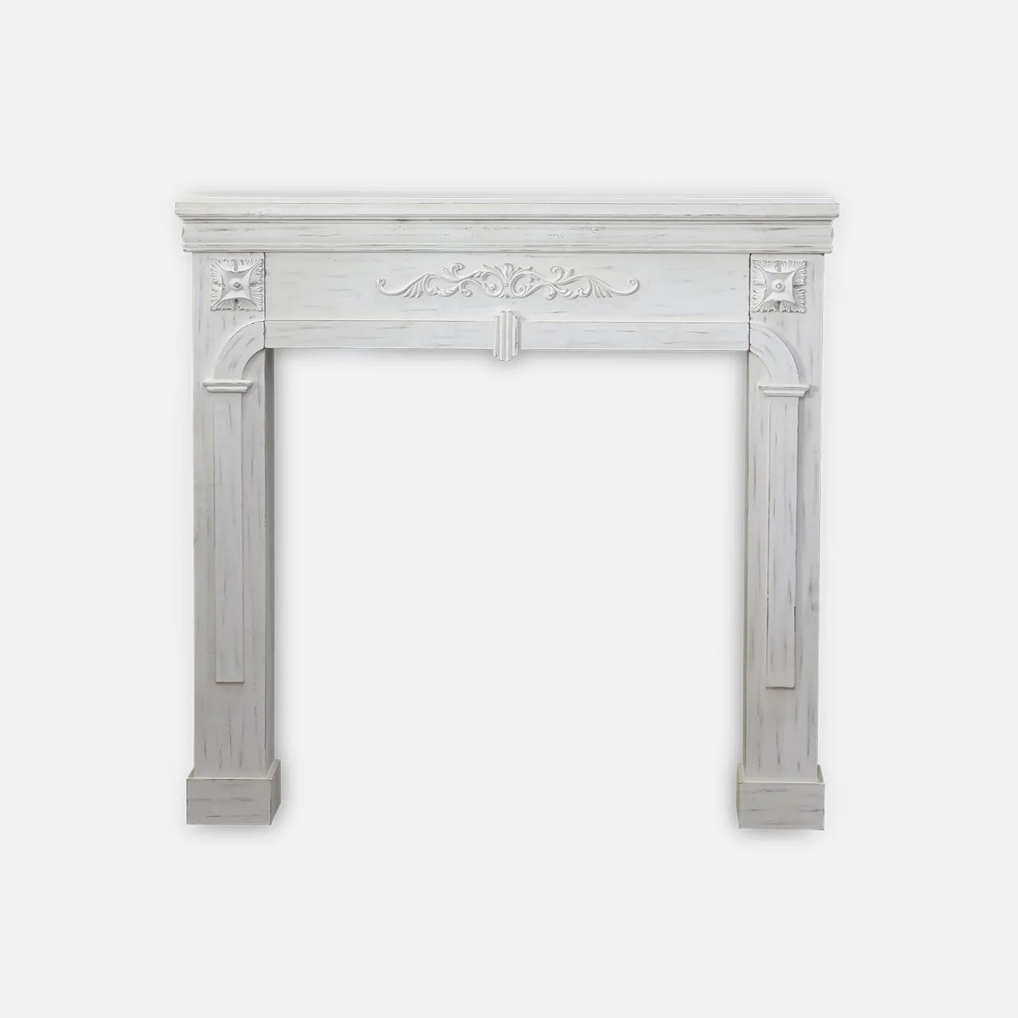 Cornice per caminetto effetto legno