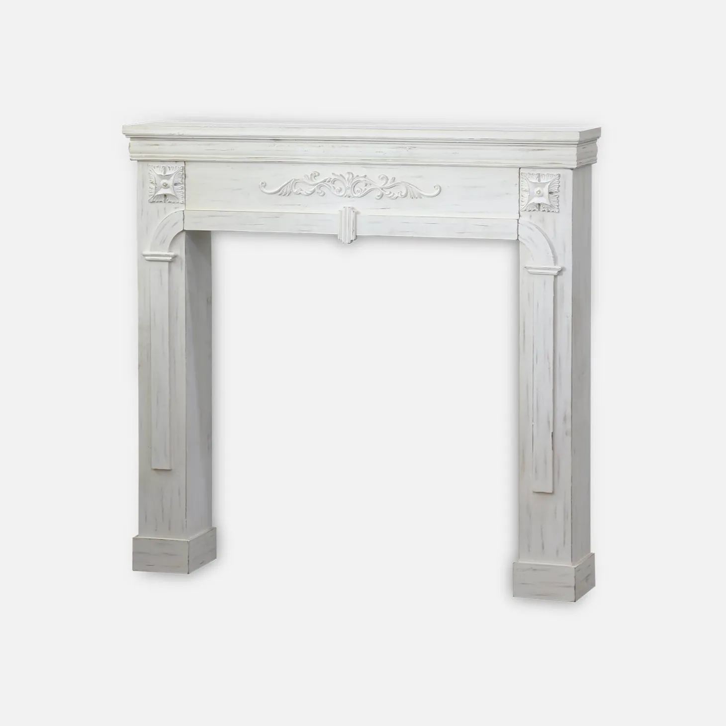 Cornice per caminetto effetto legno
