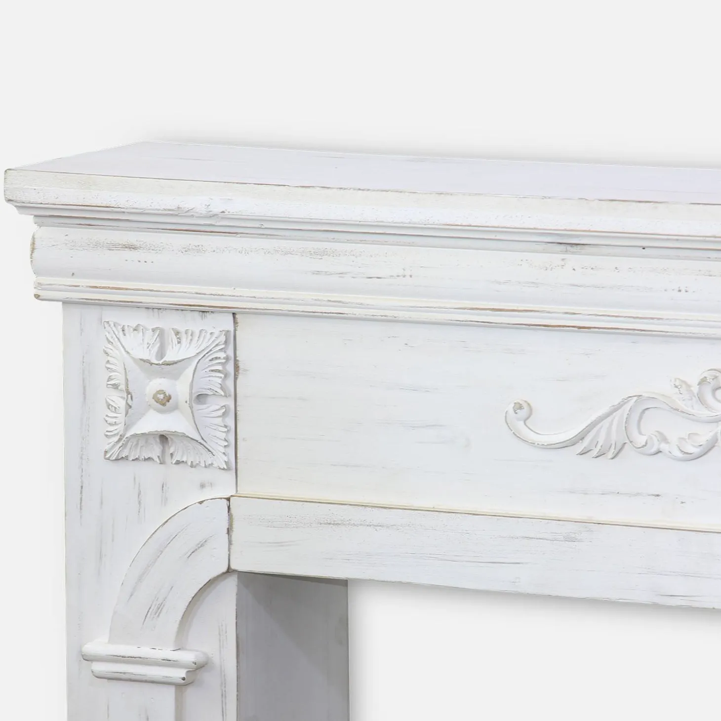Cornice per caminetto effetto legno