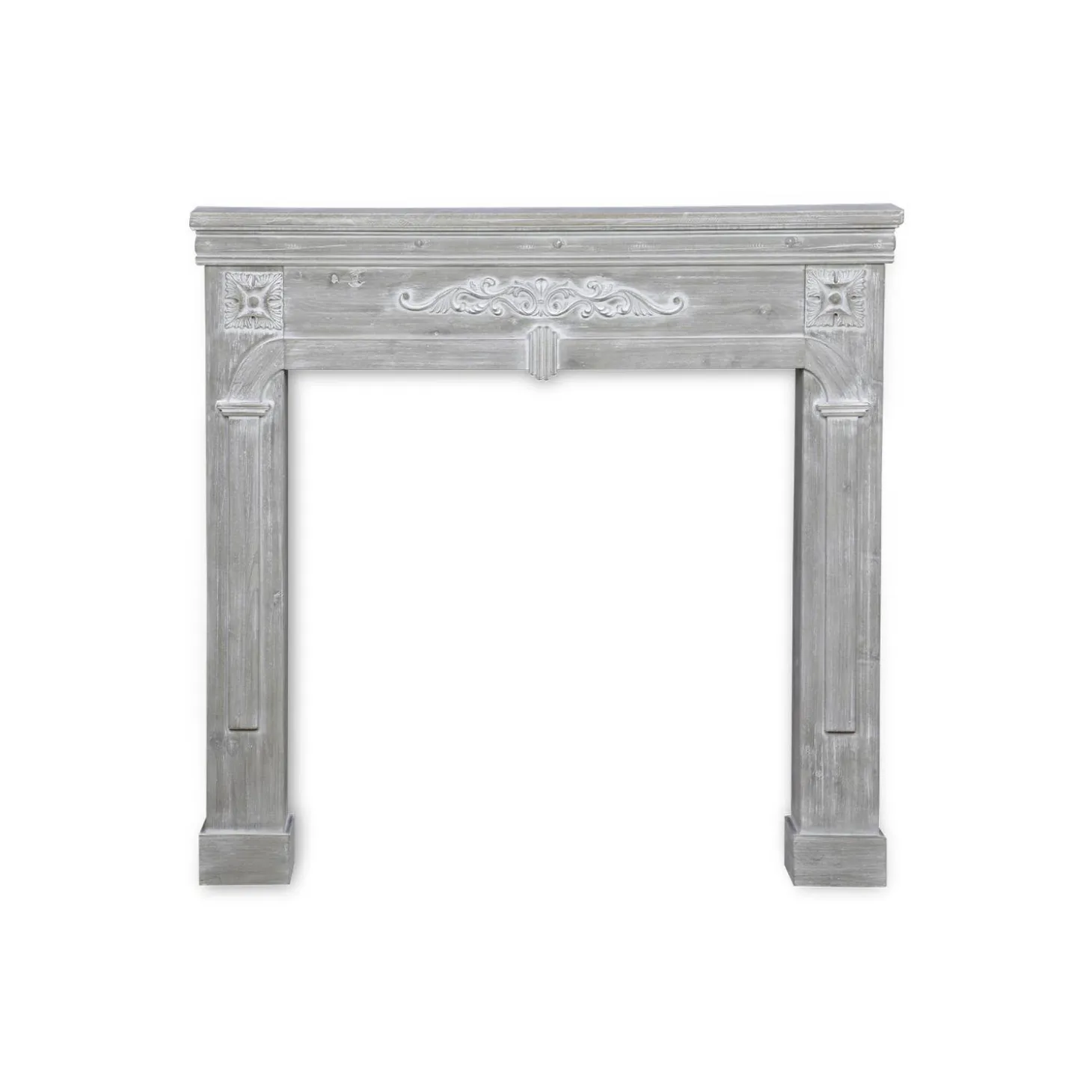 Cornice per caminetto effetto legno