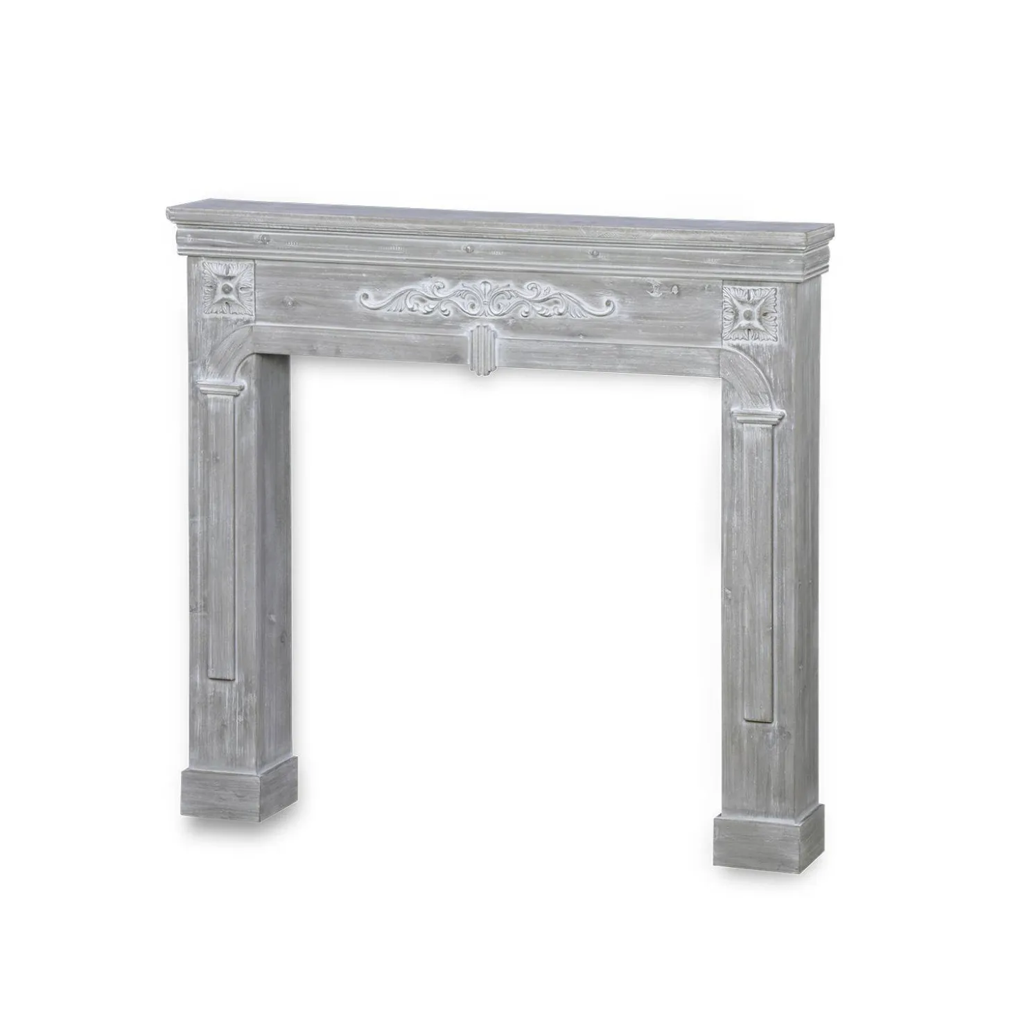 Cornice per caminetto effetto legno