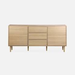 Credenza a 2 ante effetto legno, 160cm