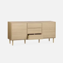 Credenza a 2 ante effetto legno, 160cm