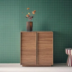 Credenza effetto legno 2 ante 80 cm