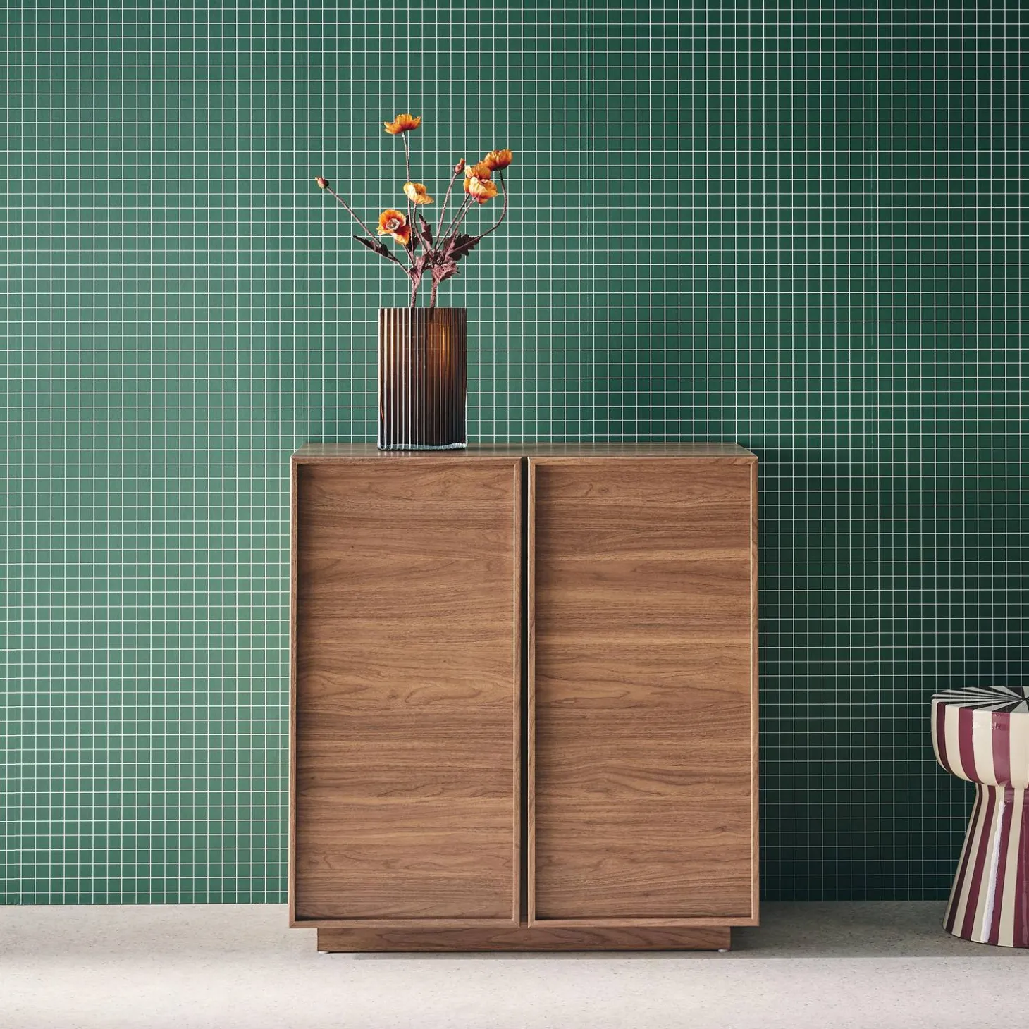 Credenza effetto legno 2 ante 80 cm