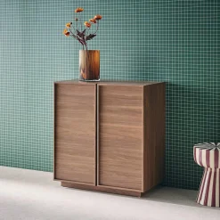 Credenza effetto legno 2 ante 80 cm