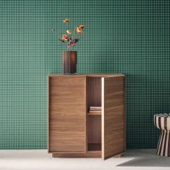 Credenza effetto legno 2 ante 80 cm