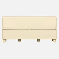Credenza effetto legno di mango 4 ante, 155cm
