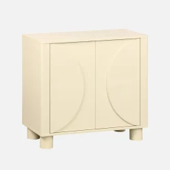 Credenza esotica effetto legno di mango 2 ante, 80cm