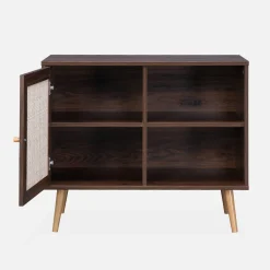 Credenza in cannage, 1 anta, 80cm