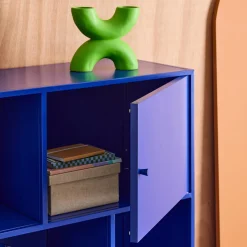 Credenza industriale in metallo con 6 scomparti