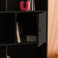 Credenza industriale in metallo con 8 scomparti