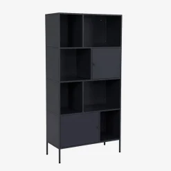 Credenza industriale in metallo con 8 scomparti