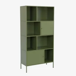 Credenza industriale in metallo con 8 scomparti