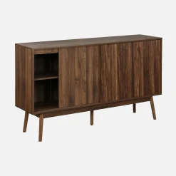 Credenza scandinava a 2 ante effetto legno, 150cm