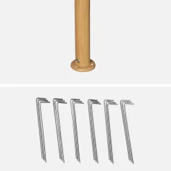 Gazebo da giardino 3x3m struttura in alluminio con tende scorrevoli