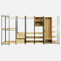 Kit armadio modulare con 5 elementi