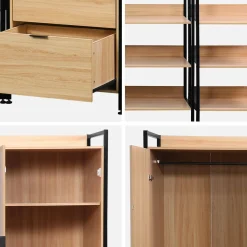 Kit armadio modulare con 5 elementi