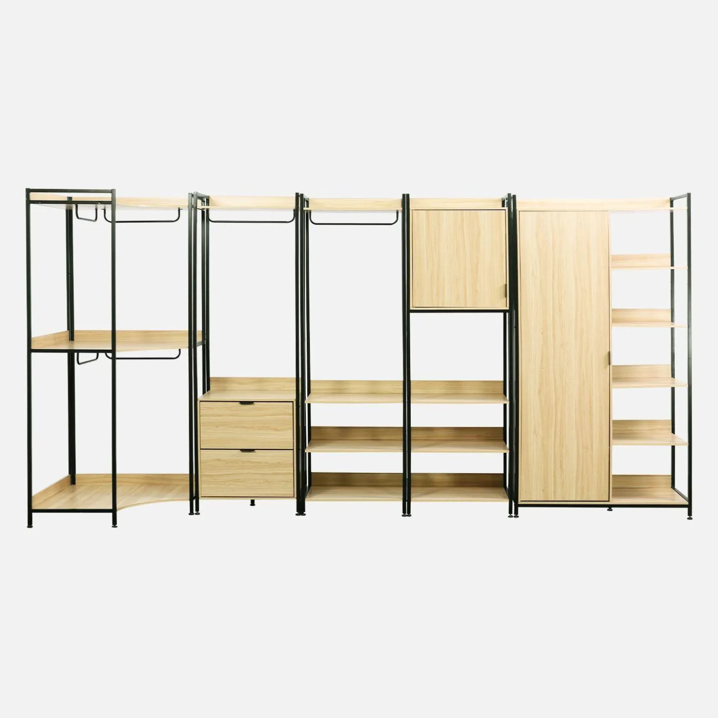 Kit armadio modulare con 5 elementi