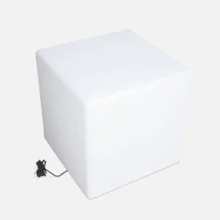Lampada a cubo LED colore bianco con batteria ricaricabile