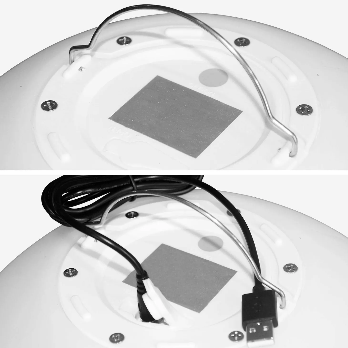 Lampada a sfera LED luce bianca con batteria ricaricabile