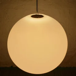 Lampada a sfera LED luce bianca con batteria ricaricabile