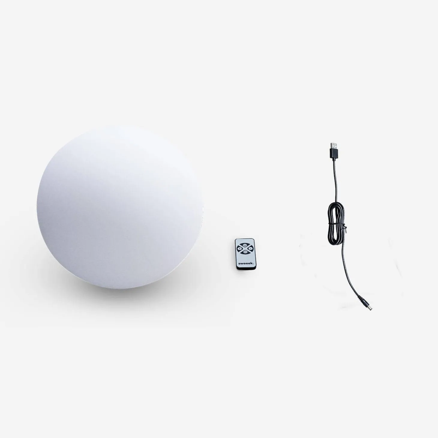 Lampada a sfera LED luce bianca con batteria ricaricabile