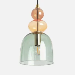 Lampada a sospensione in vetro, Ø15cm
