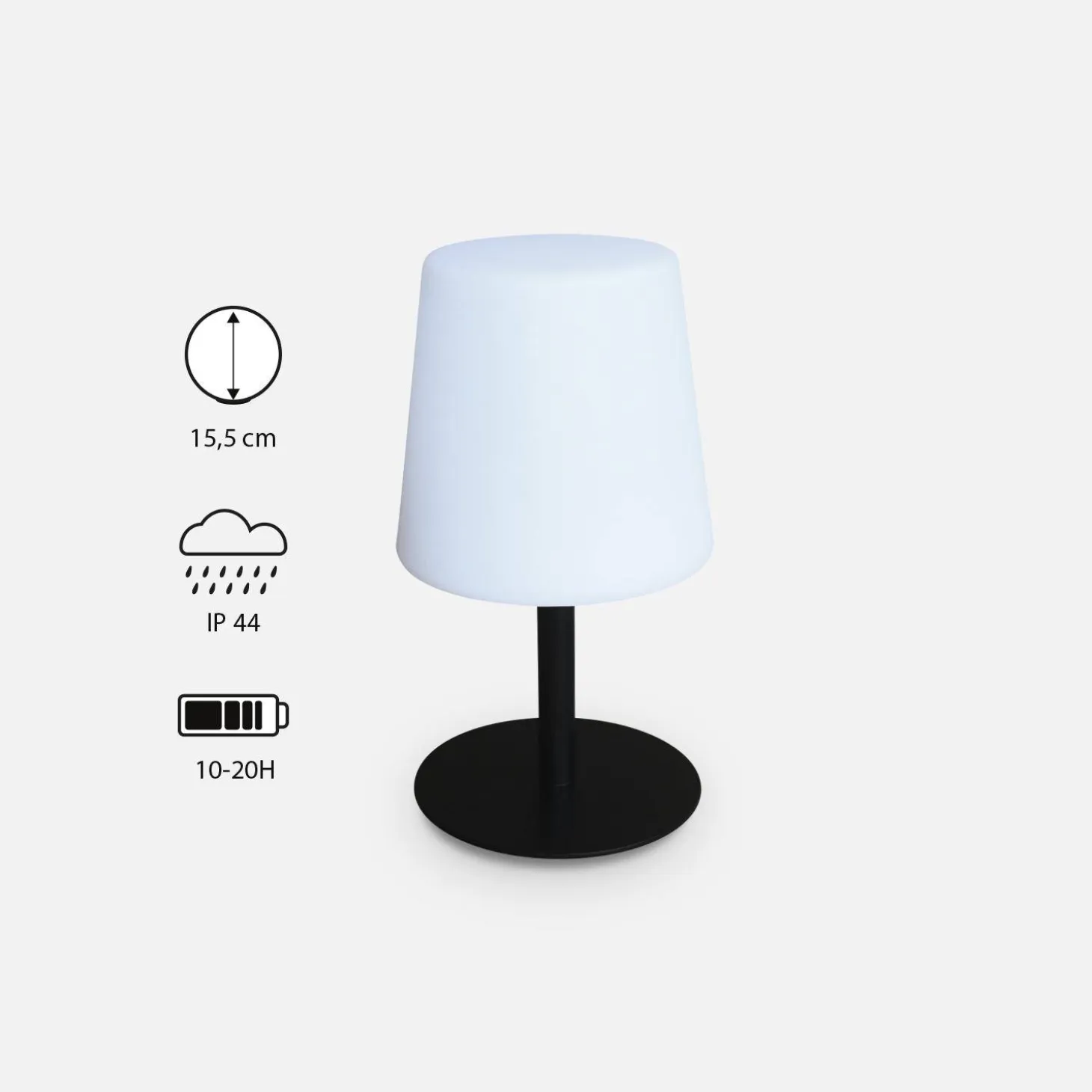 Lampada da tavolo a LED per interni/esterni 16cm