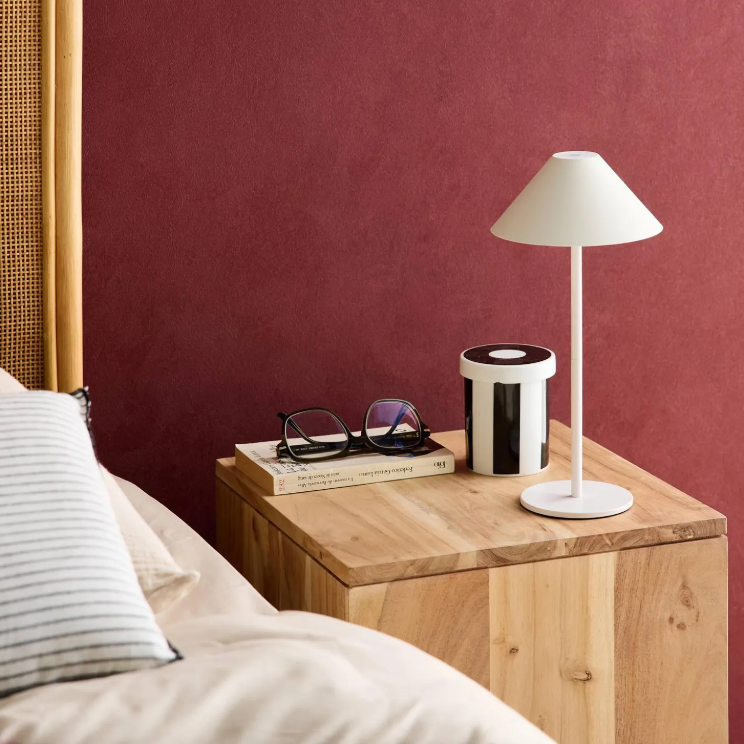 Lampada da tavolo LED senza fili, 32cm