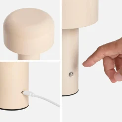 Lampada LED in metallo, 13cm