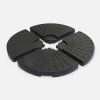 Lastra appesantita per ombrellone 48x48cm (set di 4)