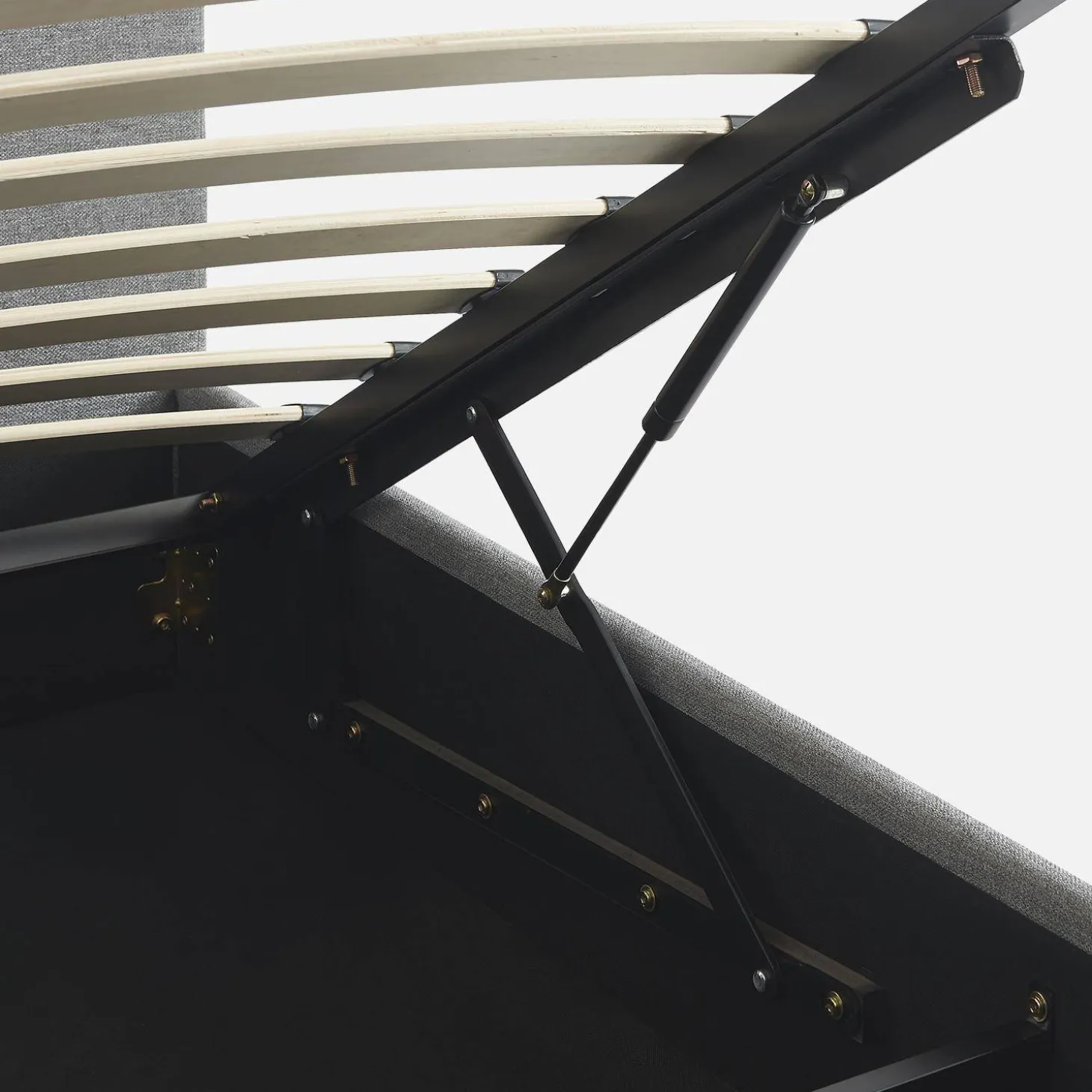Letto a cassettone con rete a doghe 90x190cm, velluto a coste fini