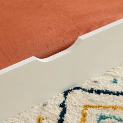 Letto a nido per bambini estraibile in pino naturale con rete a doghe e letto estraibile, 190cm