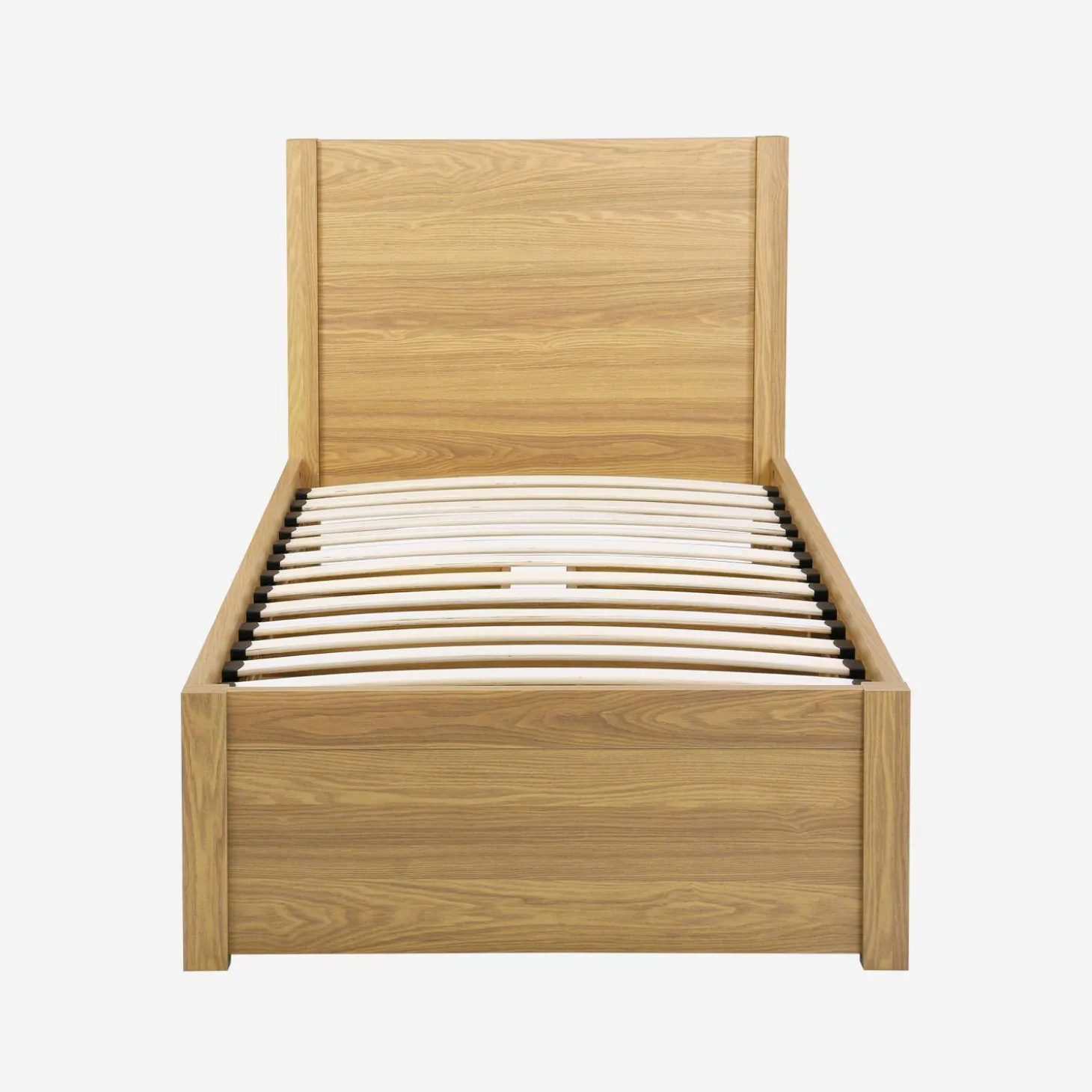Letto con rete a doghe e testiera 90x190cm + 4 cassetti