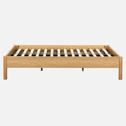 Letto con rete a doghe 140x190cm decorazione legno