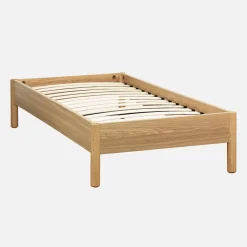 Letto con rete a doghe 90x190cm decorazione legno