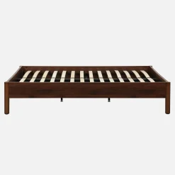 Letto con rete a doghe 140x190cm decorazione legno