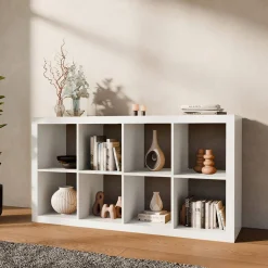 Libreria a 4 livelli con 8 scomparti