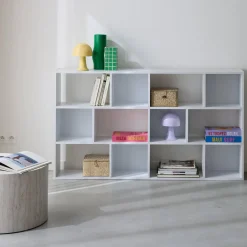 Libreria a 3 livelli con 12 scomparti