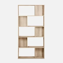 Libreria a 5 ripiani con 10 vani
