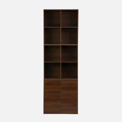 Libreria modulare in legno 3 elementi, 2 ante 8 vani