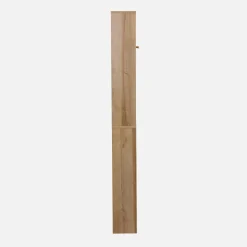 Mensola mobile WC decorato in legno e canna