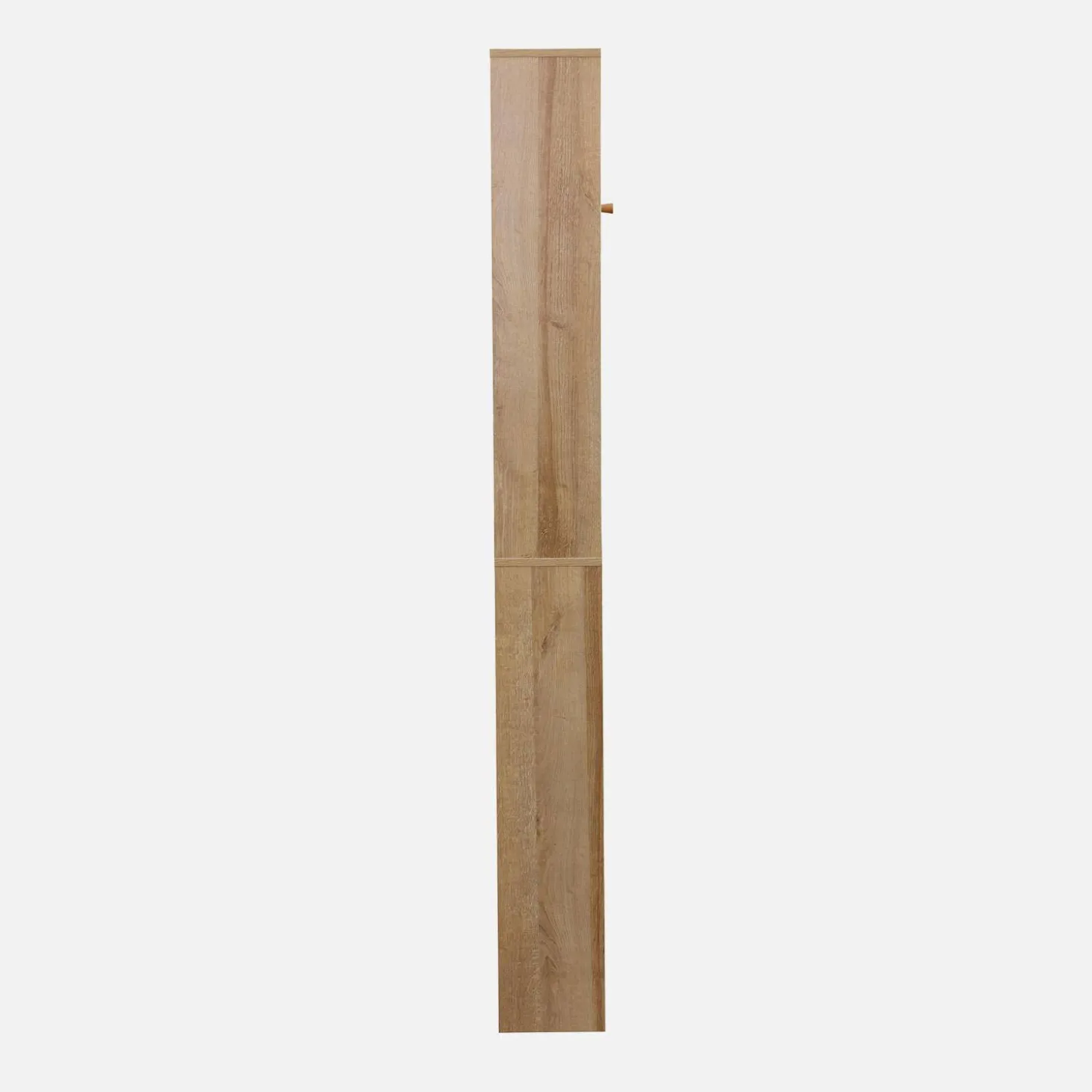 Mensola mobile WC decorato in legno e canna