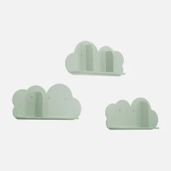 Mensole da parete nuvole per la cameretta dei bambini, set di 3