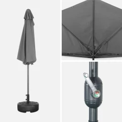 Mezzo ombrellone rotondo, Ø2,5m