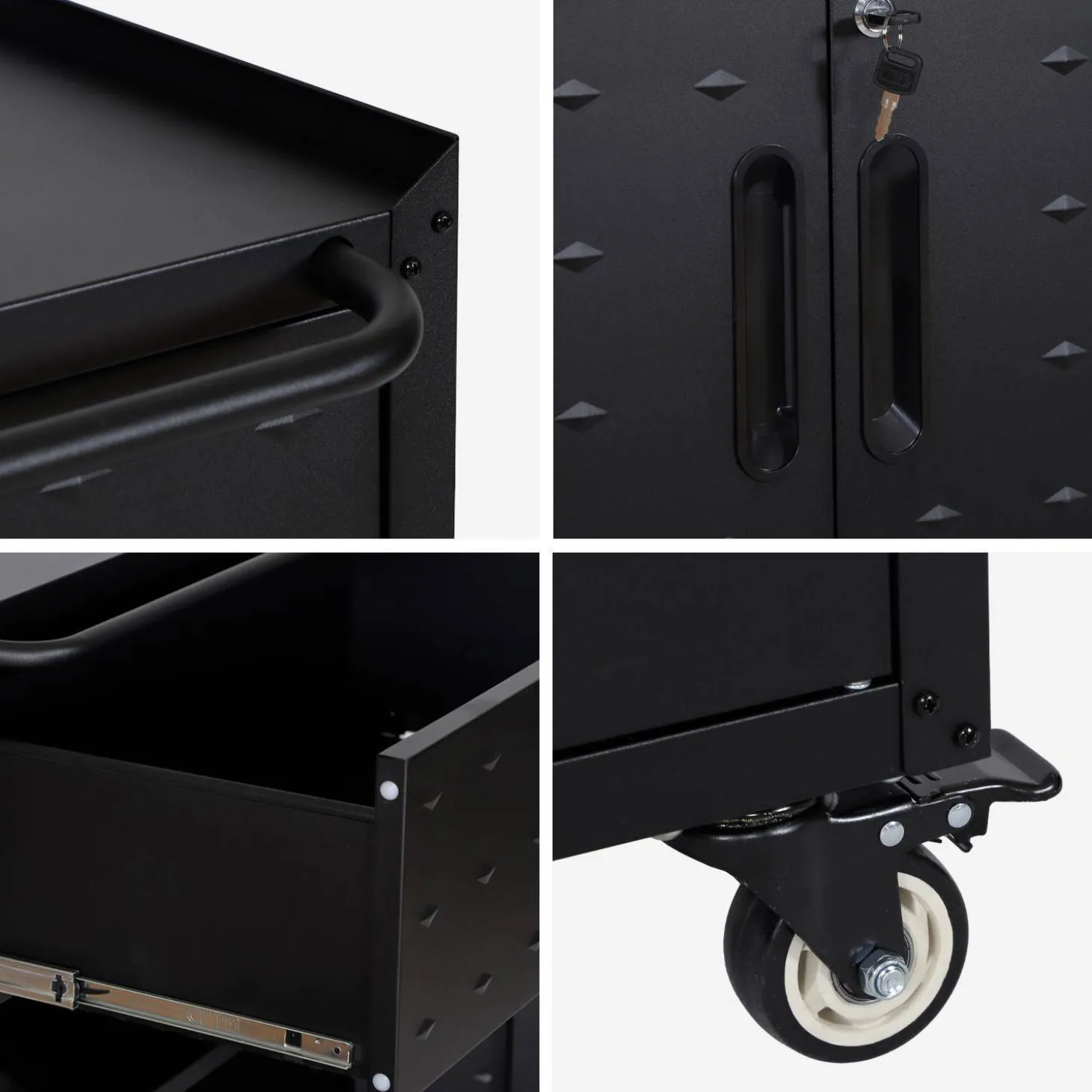 Mobile basso da garage con 2 ante
