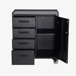 Mobile basso da garage con 4 cassetti e una porta