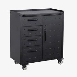 Mobile basso da garage con 4 cassetti e una porta