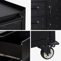 Mobile basso da garage con 4 cassetti e una porta